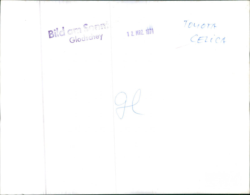 Toyota Celica 1971 - Vintage Photograph