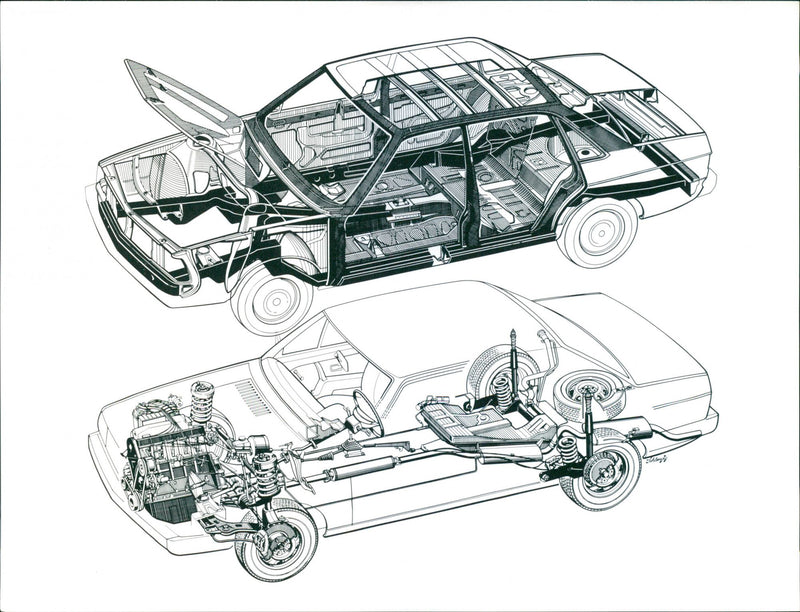 Audi 100 - Vintage Photograph
