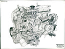 Peugeot 305 Diesel Engine - Vintage Photograph