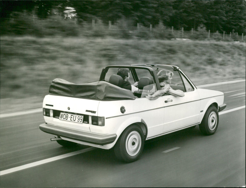 VW Golf Convertible - Vintage Photograph