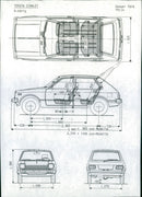 Toyota Starlet Combi. - Vintage Photograph
