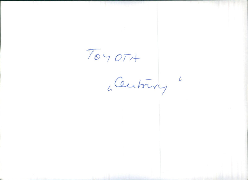 Toyota Century 1976 - Vintage Photograph