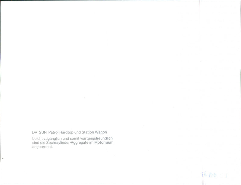 Datsun Bluebird Diesel Limousine - Vintage Photograph