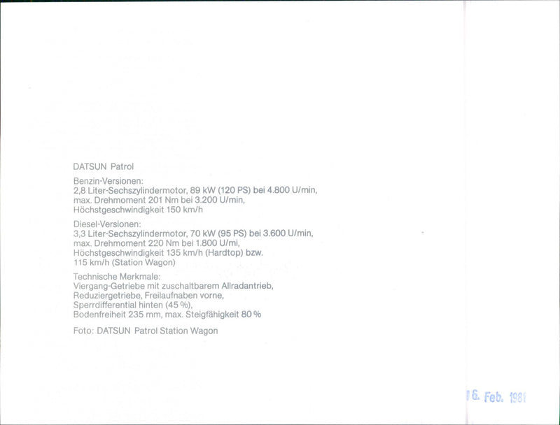 Datsun. - Vintage Photograph