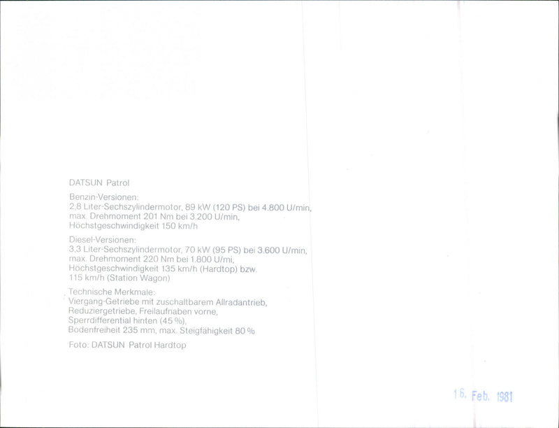 Datsun. - Vintage Photograph