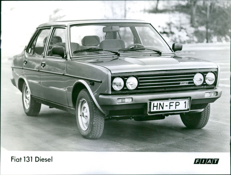 Fiat 131 and 132 Diesel. - Vintage Photograph