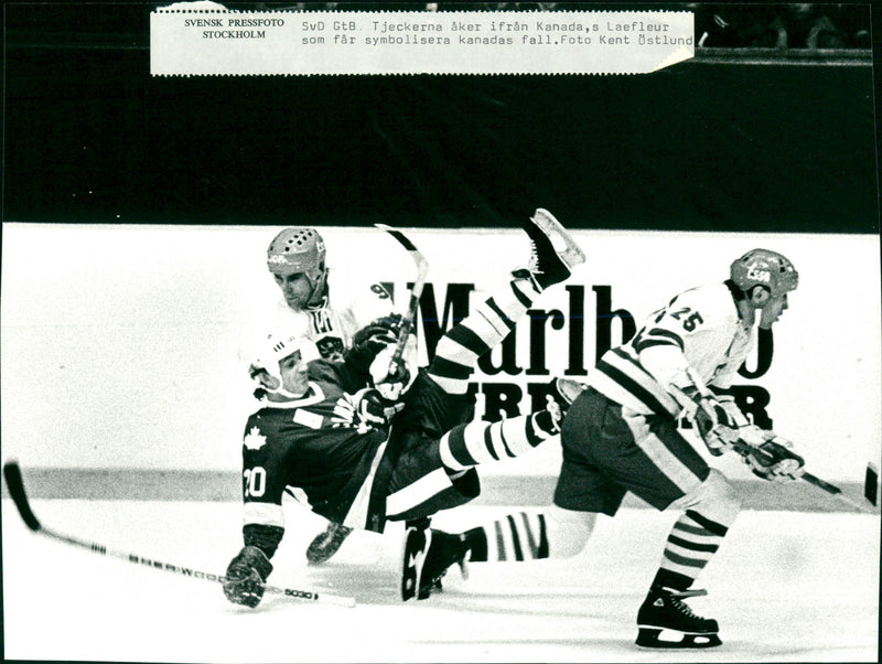Guy Lafleur, Canadian ice hockey player - Vintage Photograph