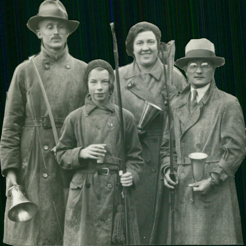 Archery. Award winners in the various classes - Vintage Photograph