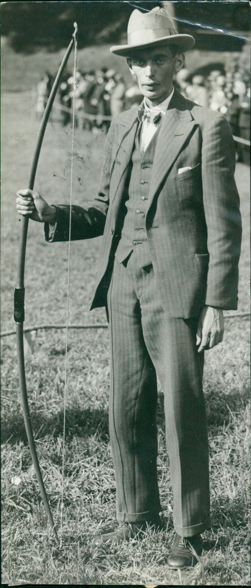 Archery. H. Samuelsson, victor in the Class B 1930 - Vintage Photograph