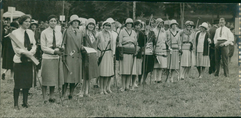 From the archery competitions - Vintage Photograph