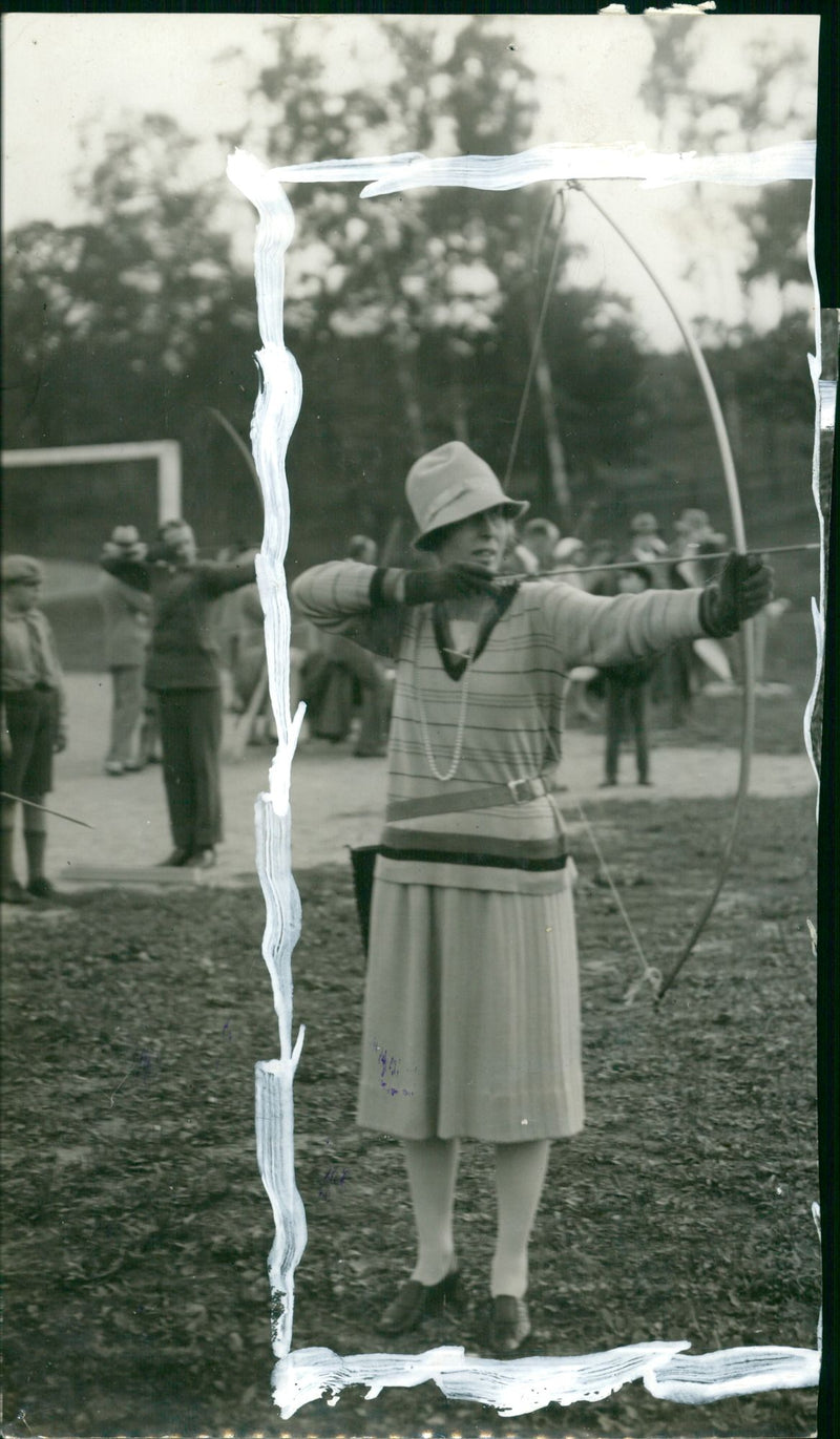 From the archery competitions in 1929. Thunberg - Vintage Photograph