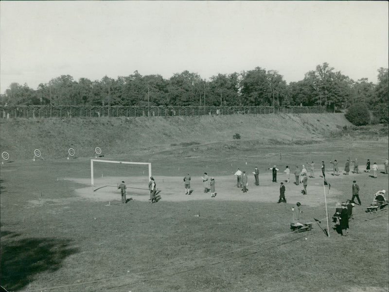 From the archery competitions around 1929-1930 - Vintage Photograph