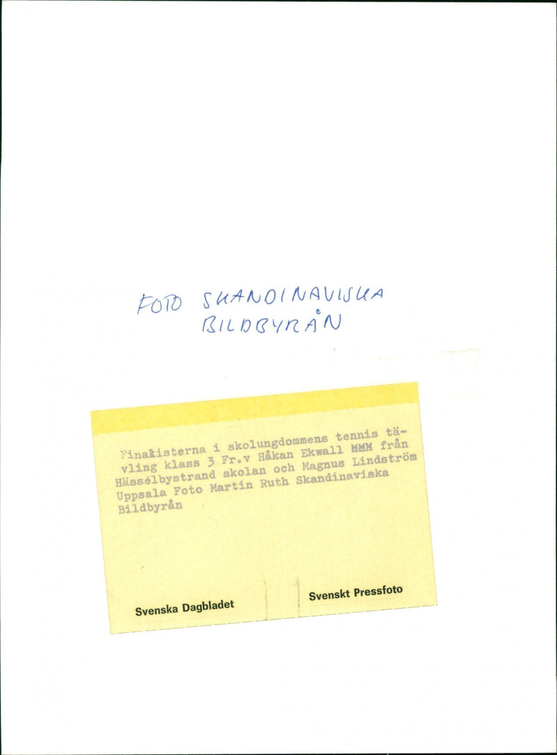 Hakan Ekwall and Magnus Lindstrom. - Vintage Photograph