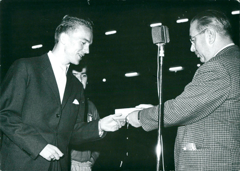 Agne Simonsson, Swedish footballer - Vintage Photograph