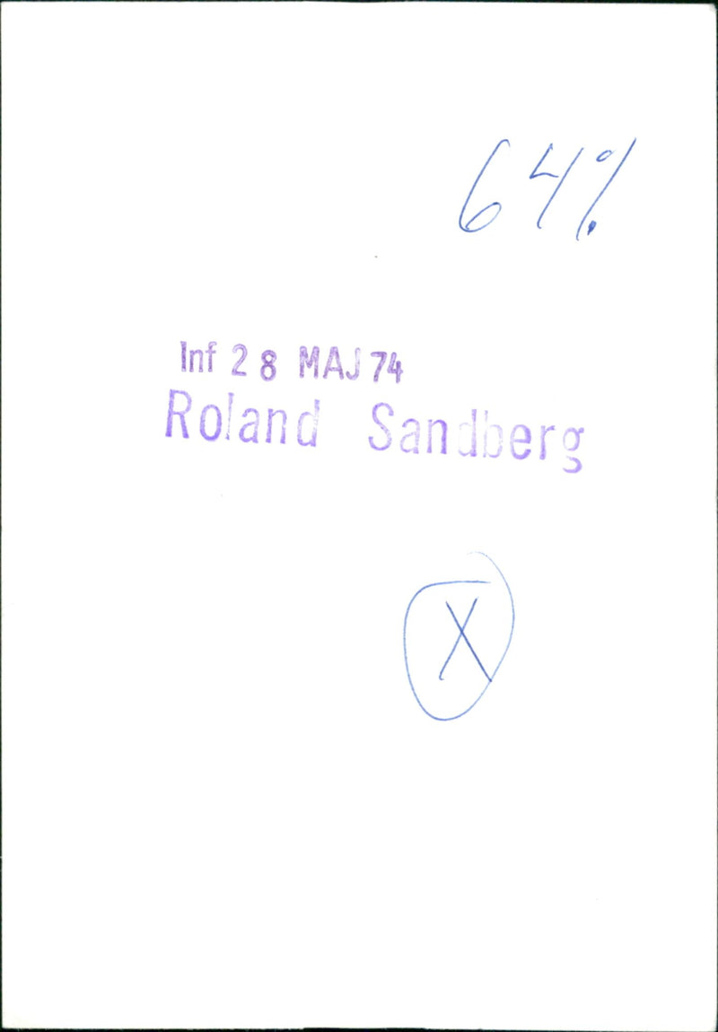 Roland Sandberg - Vintage Photograph