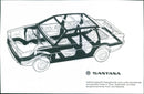 Line Drawing Of Volkswagen Santana - Vintage Photograph