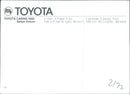 Toyota Carina 1600 Sedan Deluxe 1972 - Vintage Photograph