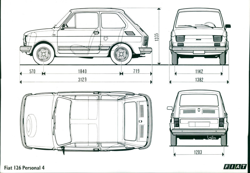 Fiat 126 - Vintage Photograph