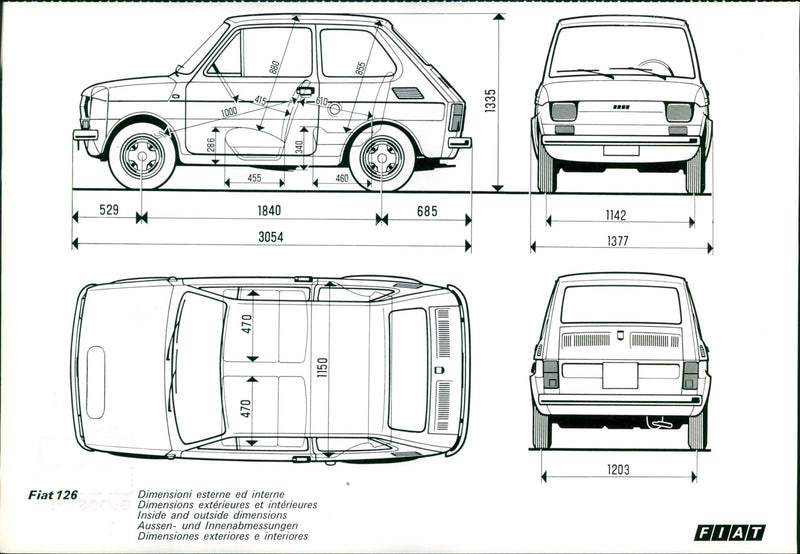 Fiat 126 - Vintage Photograph