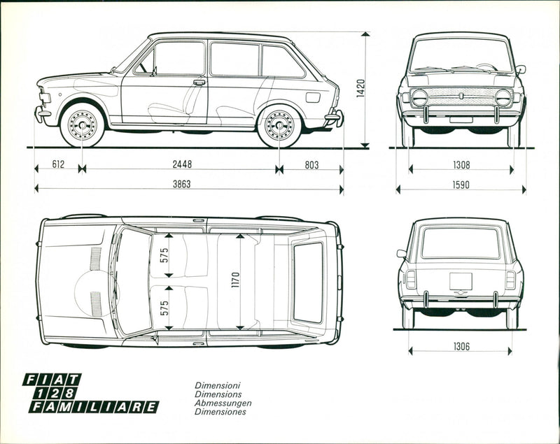 Fiat 128 - Vintage Photograph