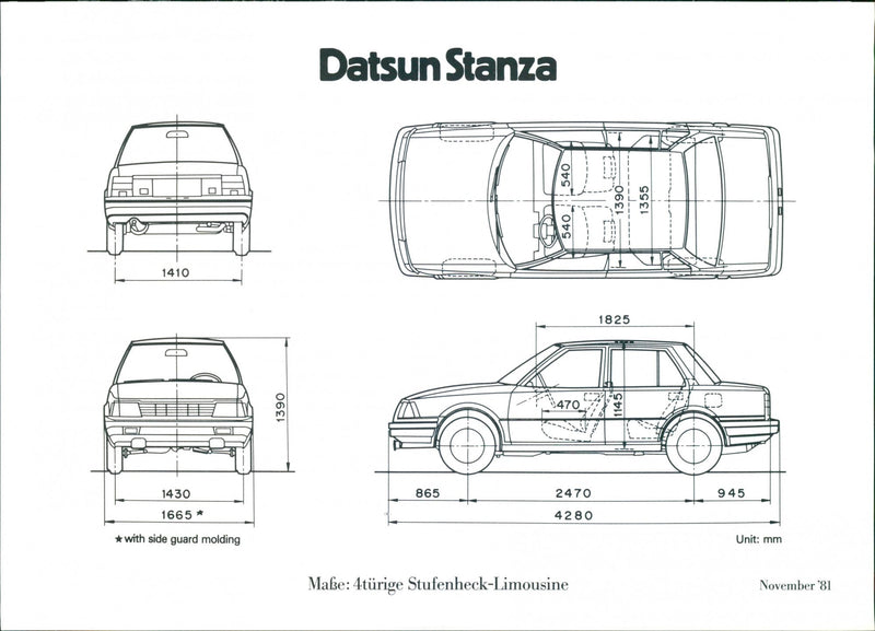 Datsun Stanza. - Vintage Photograph
