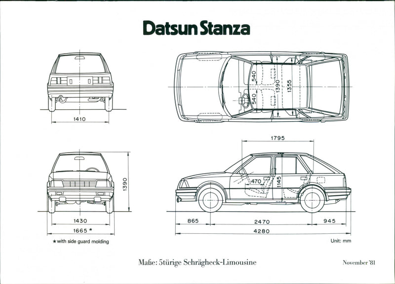 Datsun Stanza. - Vintage Photograph