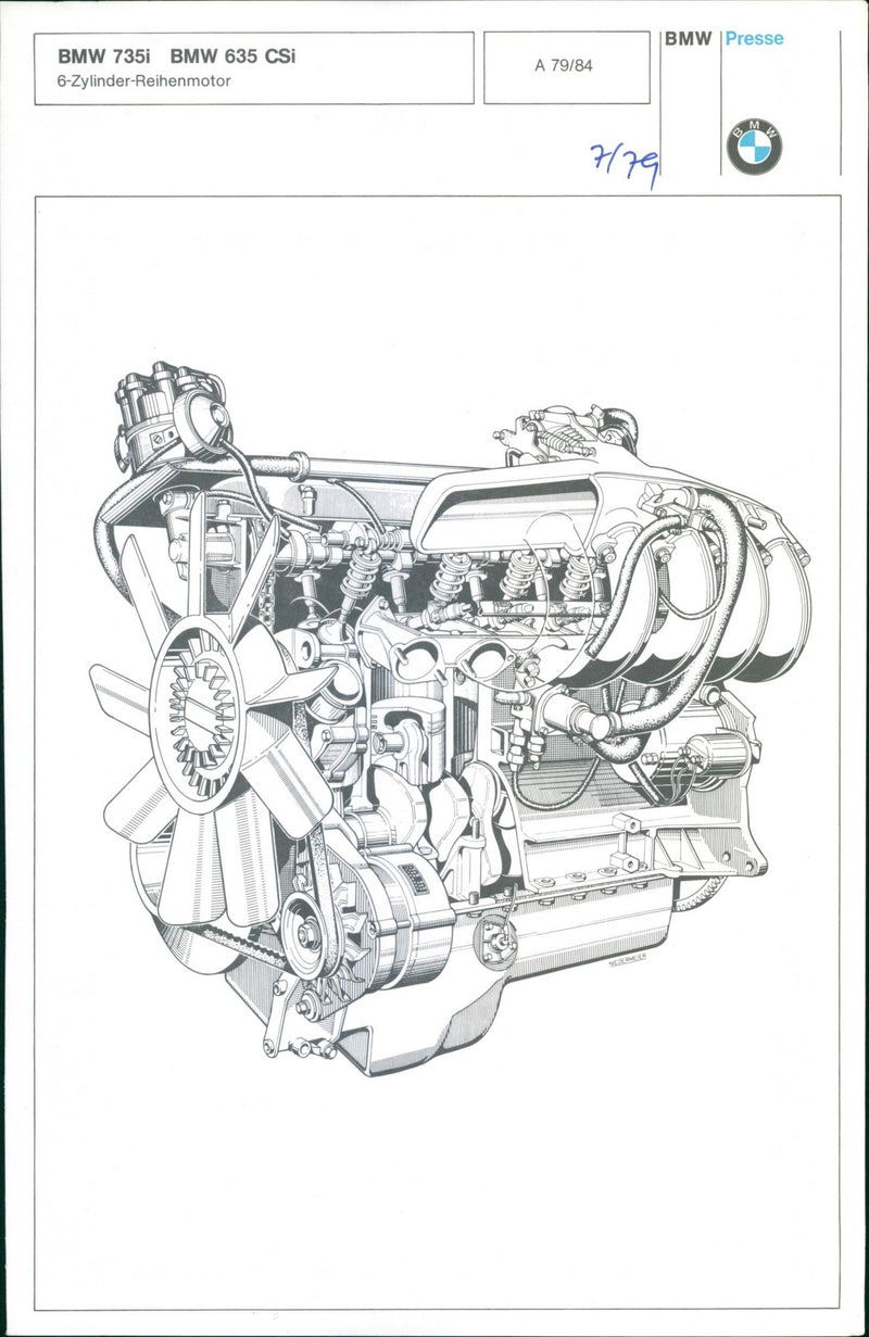 New 7 Series From BMW - Vintage Photograph