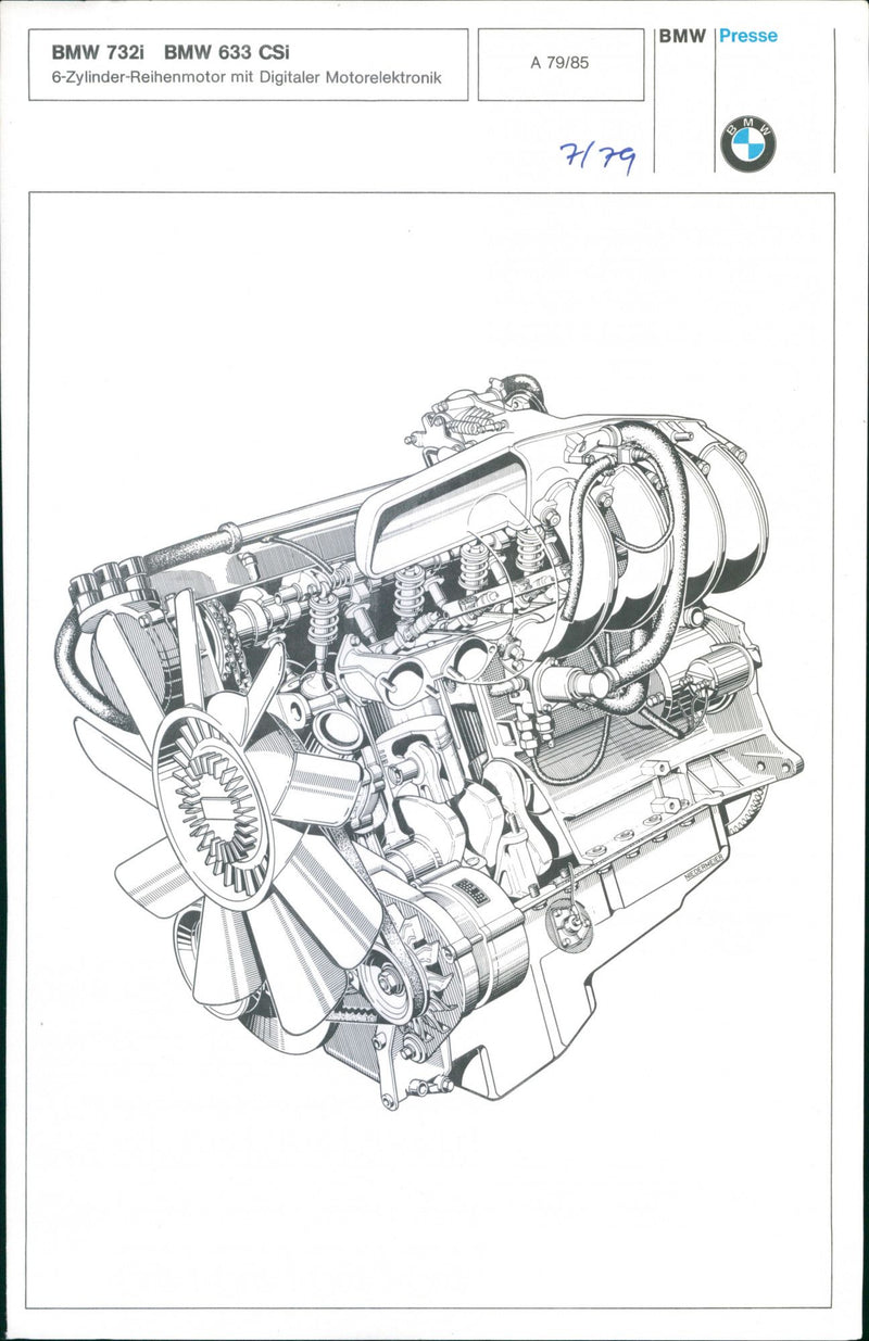 BMW 732i and BMW 633 CSi - Vintage Photograph