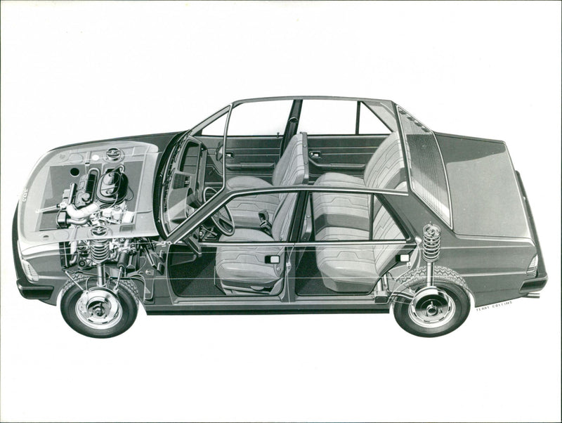 Peugeot 305 - Vintage Photograph