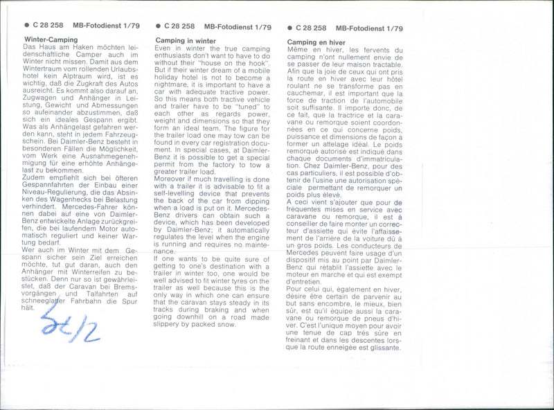 Mercedes Benz - Vintage Photograph