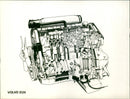 Volvo D24 engine - Vintage Photograph