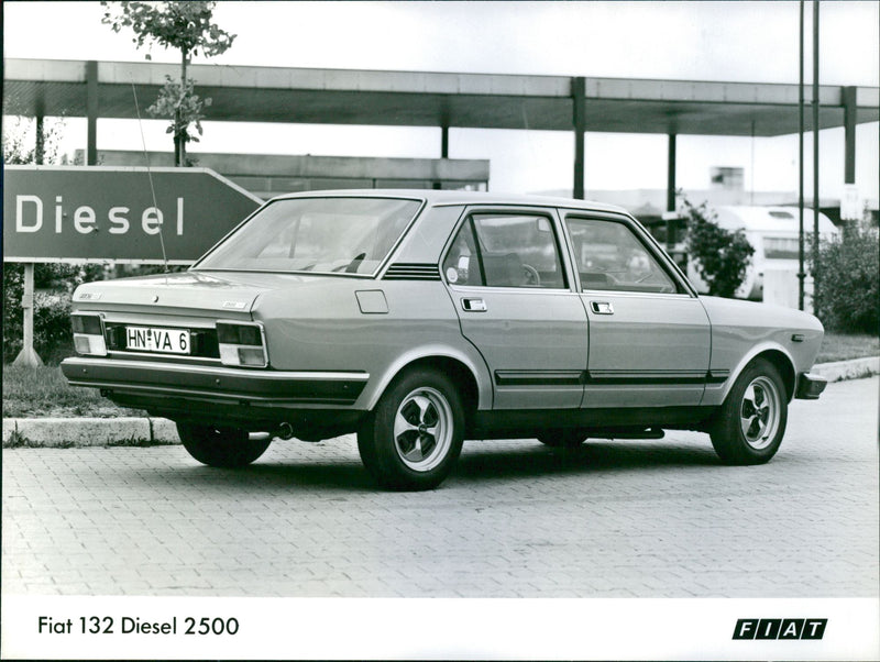 Fiat 132 Diesel 2500. - Vintage Photograph