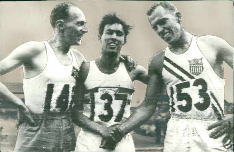 Tom Courtney, Derek Johnson and Audun Boysen - Vintage Photograph