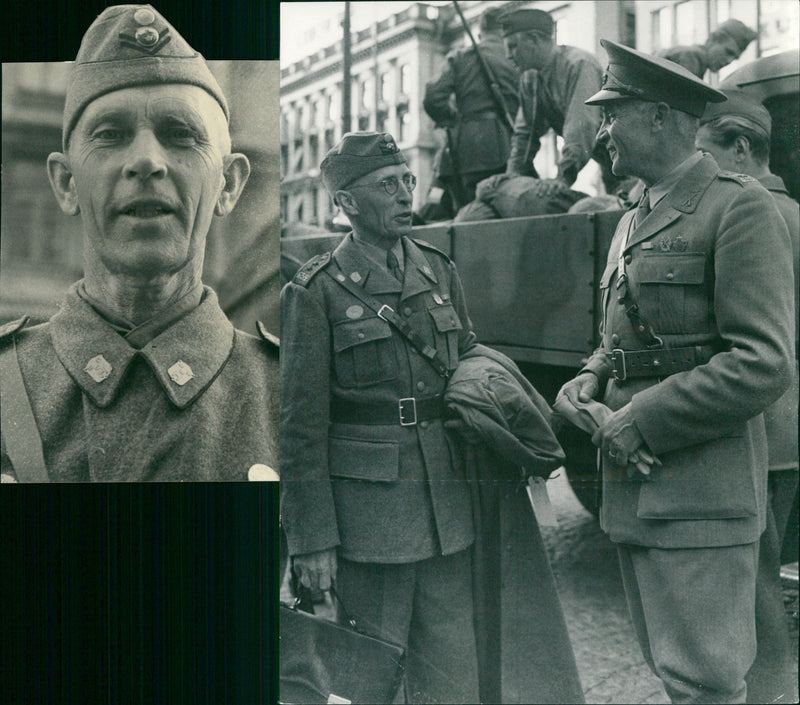 GA Frykner, Ragnar Forsberg and Rurik Wistrand - Vintage Photograph