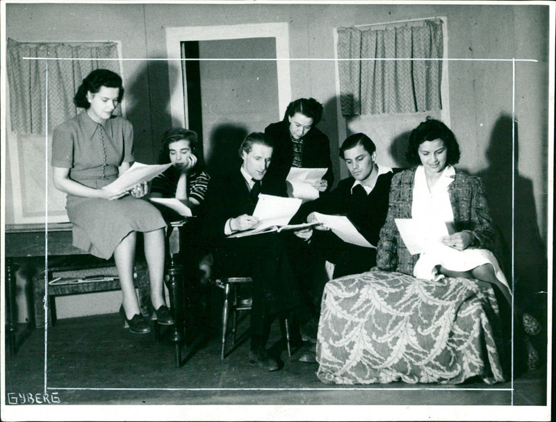 Rehearsal theater - Vintage Photograph
