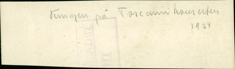 King Gustaf V at the Toscanini concert - Vintage Photograph