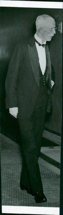 King Gustaf V at the Toscanini concert - Vintage Photograph