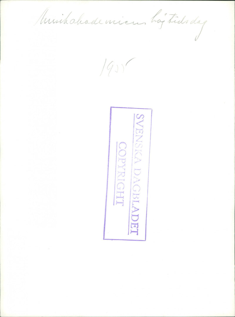 King Gustaf V at the Academy of Music's Day - Vintage Photograph