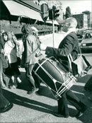A music demonstration in Stockholm - Vintage Photograph