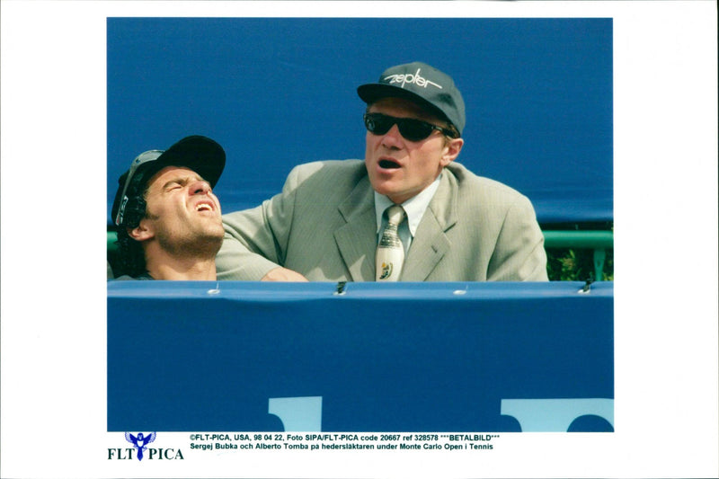 Sergey Bubka and Alberto Tomba - Vintage Photograph