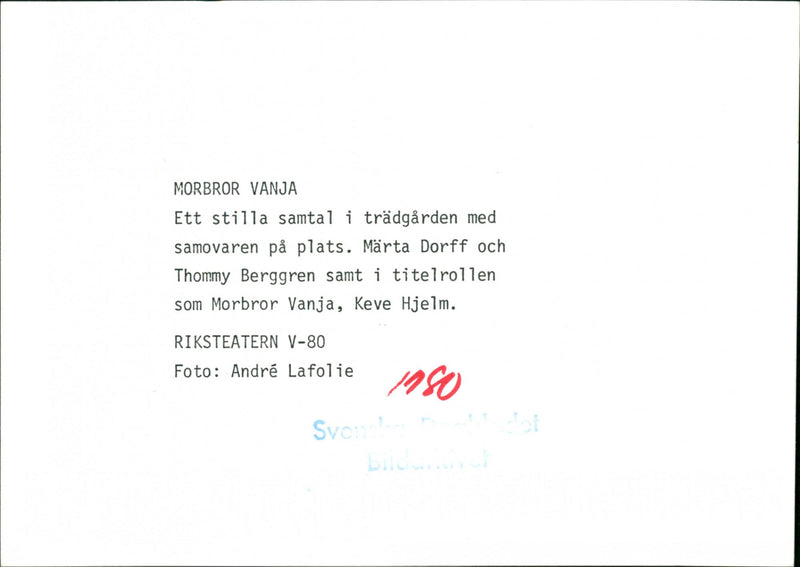 Märta Dorff, Thommy Berggren and Keve Hjelm - Vintage Photograph