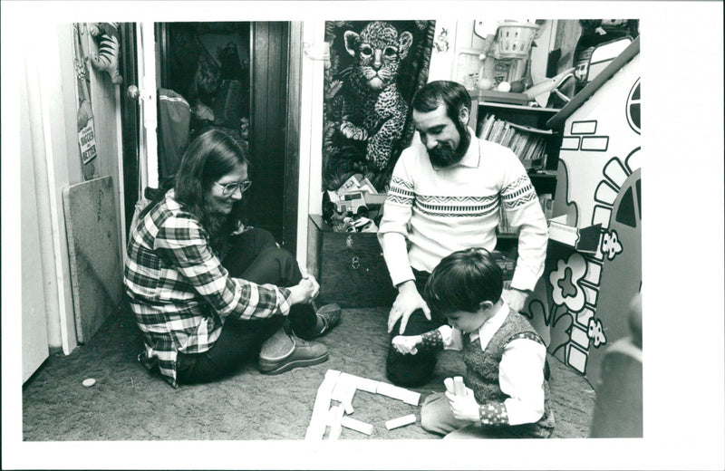 Linda Lovelace with husband Larry Marchiano and son Dominic - Vintage