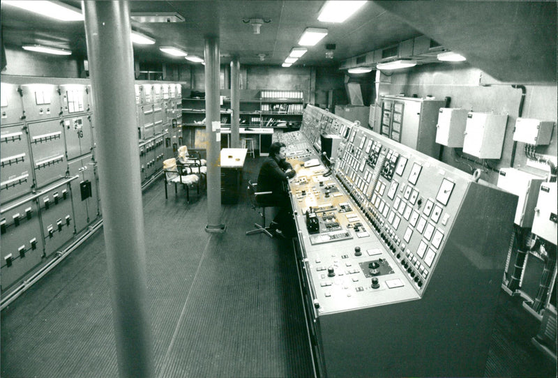 Machine Central with machine master Matti LahdenperÃ¤ - Vintage Photograph