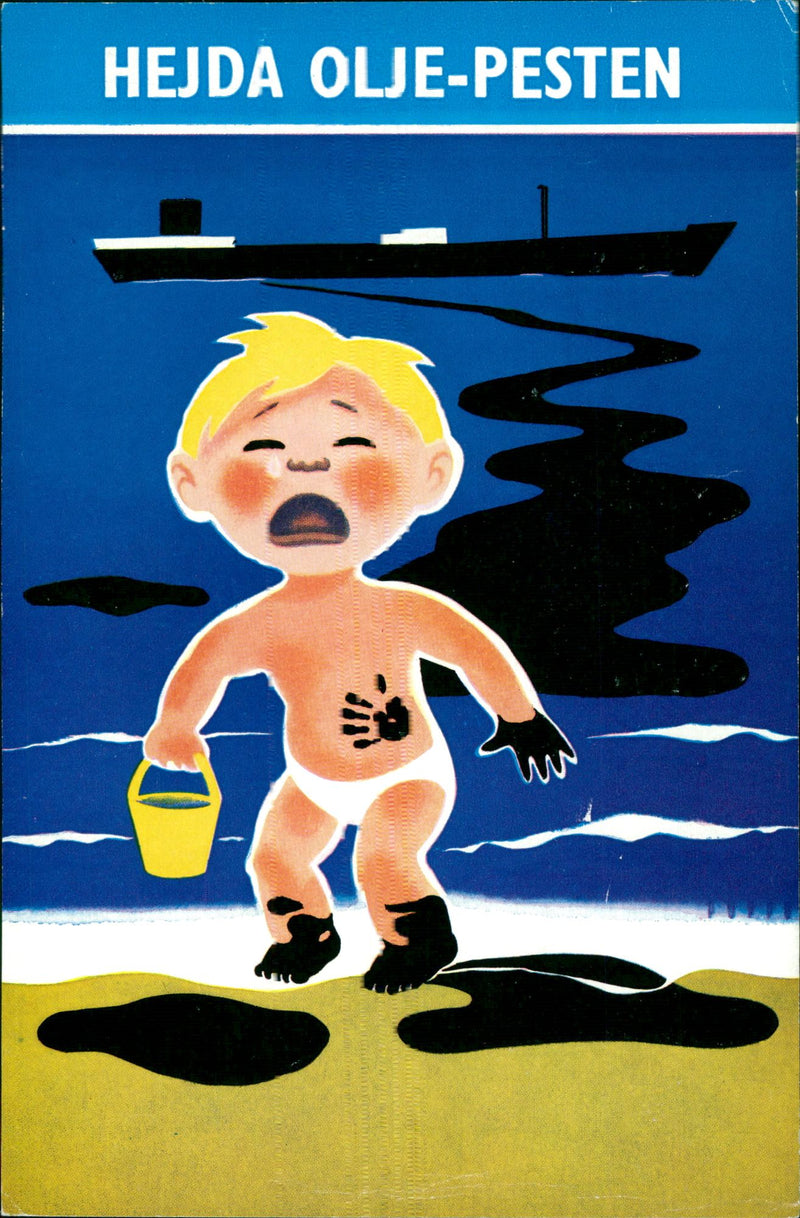 An encouraging poster follows the latest issue of the Swedish Navy - Vintage Photograph