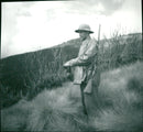 Lecturer Bengt Lundholm during his expedition in Africa 1951 - Vintage Photograph