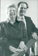Bill Elkins and his wife Eileen. - Vintage Photograph
