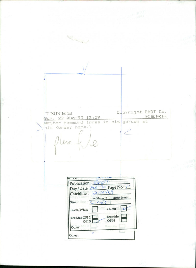 BLACK WHITE WRITER - Vintage Photograph