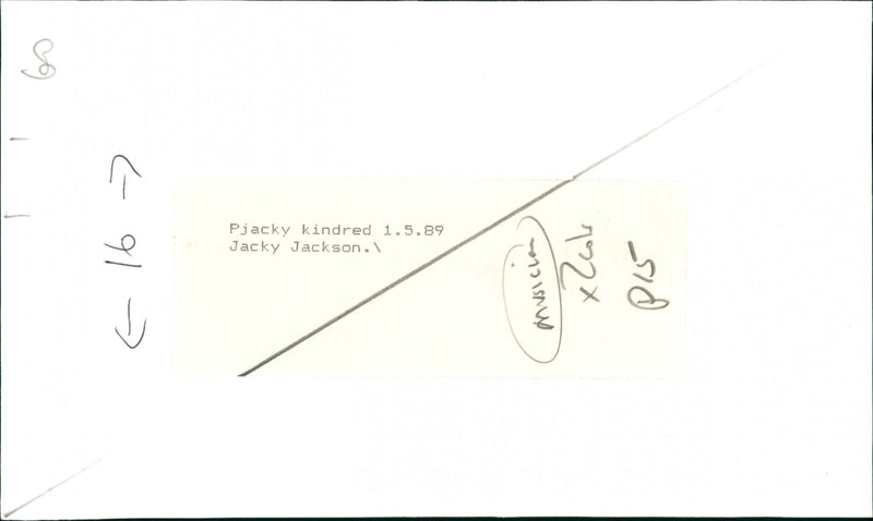 1989 MUSICIAN JACKSON - Vintage Photograph