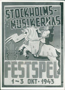 The Stockholm Music Festivals poster - Vintage Photograph
