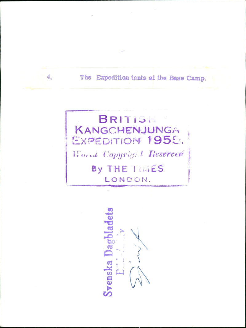 1956 BANDT MACKINNON STRATHR MATHR CHARLES BROWN ENGLAND EXPEDITION BRITISH - Vintage Photograph